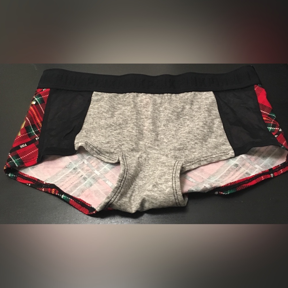 Victoria’s Secret Pink”Worlds Greatest Wrapper”Logo Boyshorts NWT - Picture 3 of 7
